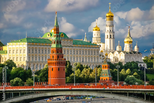 Fotomural Red towers of the Moscow Kremlin. Russia.