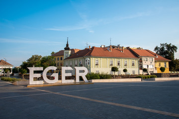 Wall Mural - Eger historical town located in Northern Hungary