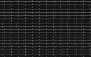 Wall Mural - black brick wall