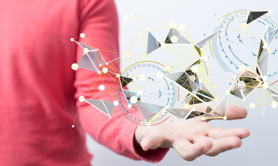 Software, web development, programming concept. Abstract Programming