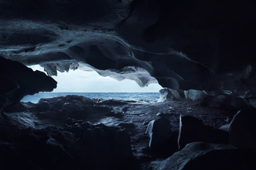 Entrance to the sea cave