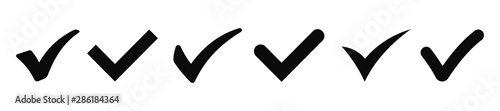 Fotomural Check mark icons collection. Vector illustration