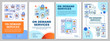 © bsd studio - On demand services brochure template layout. Consumerism flyer, booklet, leaflet print design with linear illustrations. Vector page layouts for magazines, annual reports, advertising posters