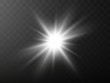 © Vector light Studio - Vector of glare lighting, twinkle lens flares. Transparent gradient stars, lightning flare. Magic, bright, natural effects. Abstract texture for your design and business.