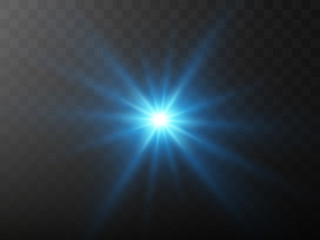 Wall Mural - vector of glare lighting, twinkle lens flares. transparent gradient stars, lightning flare. magic, b