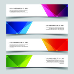 Wall Mural - Vector Abstract banner web template