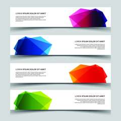 Wall Mural - Vector Abstract banner web template