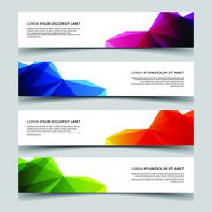 Wall Mural - Vector Abstract banner web template