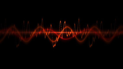Aufkleber - frequency audio music equalizer digital . music player waveform, hud for sound technology or tune bar, recorder signal. Song studio or music sound theme