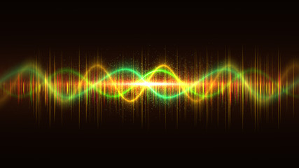 Aufkleber - frequency audio music equalizer digital . music player waveform, hud for sound technology or tune bar, recorder signal. Song studio or music sound theme