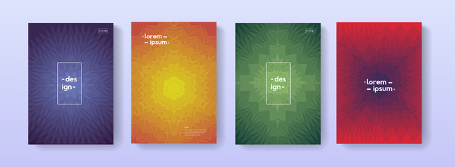 Poster - Modern ornament decorated cover. Abstract geometric pattern vector design.