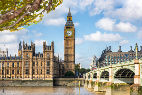 Fotomural London Big Ben Europe travel destination in spring summer autumn season