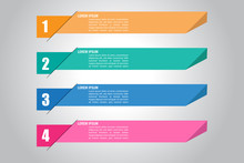 Business Infographic Design Template Editable Colorful Step Process