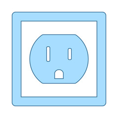 Canvas Print - Electric Outlet Icon