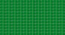 Green Glossy Square Ceramic Tile Texture Background. Green Tiles Wall.