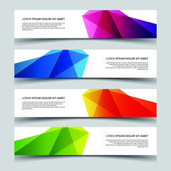 Wall Mural - Vector Abstract banner web template