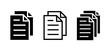dokument zestaw ikon