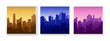 © AlexZel - Silhouette of city structure downtown urban modern