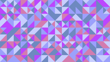 Poster - Chaotic abstract geometrical pattern background - polygonal colorful vector graphic design with random triangles