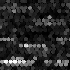Wall Mural - Seamless black texture of fabric with sequins