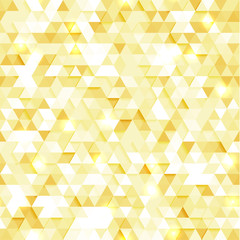 Wall Mural - abstract yellow triangular geometric background - eps10 vector