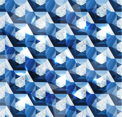 Wall Mural - seamless diamond bejeweled background - abstract eps10 vector