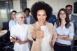 © NDABCREATIVITY - Successful business group of people at work in office