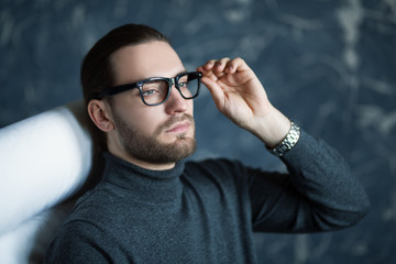 Wall Mural - hairstyle for man