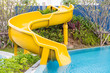 © byjeng - Pool Slide Swimming public pool slide blue water outdoors