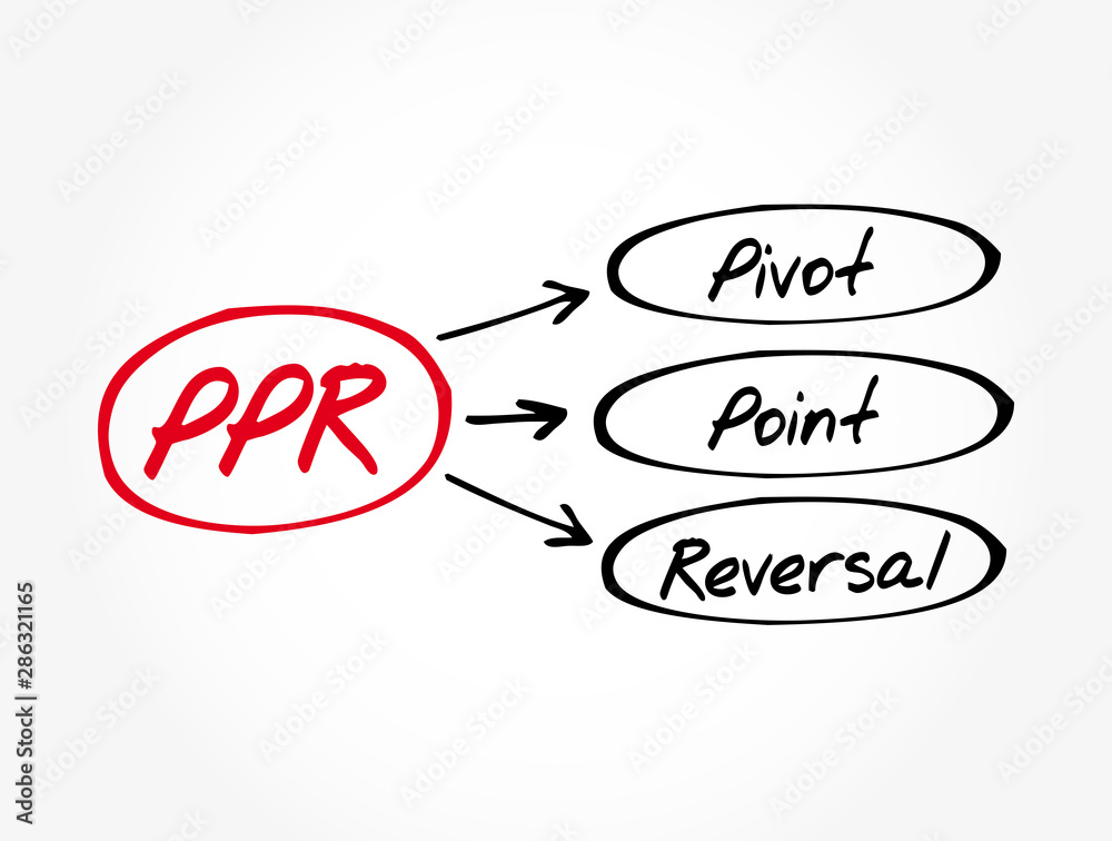 PPR - Pivot Point Reversal acronym, business concept background Stock ...