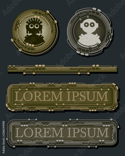 Graphic resources set Fototapete