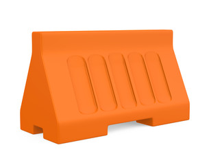 Poster - Plastic Traffic Barrier Isolated