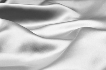 Silver wavy silk background texture