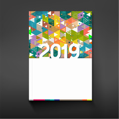Wall Mural - cover triangle geometry for corporate business design background, vector illustration