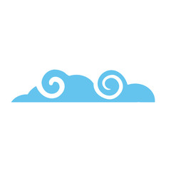 Poster - Isolated cloud vector design