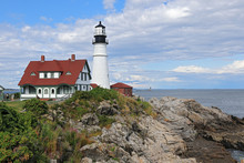Portland Head Lighthouse At Cape Elizabeth, Portland, Maine