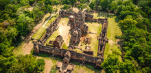 Phanom Rung Historical Park Aerial View In Buriram, Thailand
