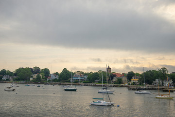 Wall Mural - boats on the river