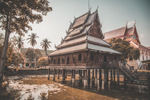 Wat Thung Sri Muang View In Ubon Thani, Thailand