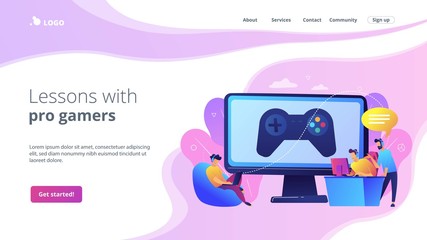 Poster - computer gaming industry, cybersport training. esports coaching, lessons with pro gamers, esports co