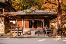 Nenbutsu Hall At Yamadera Risshaku Ji Temple In Yamagata, Japan