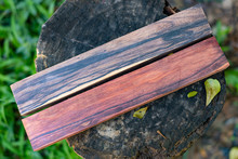 Black White Wood And Burmese Rosewood Log Exotic Background