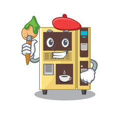 Sticker - Artist coffee vending machine isolated the mascot