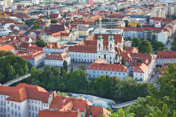 Wall Mural - Aerial view to the city of Graz, Austria