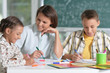 © aletia2011 - Portrait of children at school in the classroom