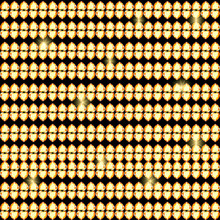 Seamless Pattern Of Yellow Diamonds On A Black Background.