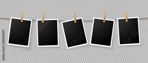 Fotomural Realistic detailed photo icon design template