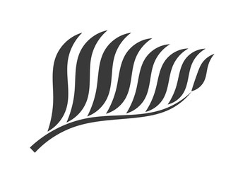 Wall Mural - palm tree plant leaf icon.