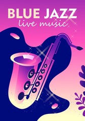 Wall Mural - jazz music poster