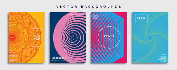 Wall Mural - minimal vector cover designs. future poster template.